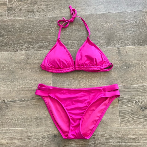 Kona Sol Other - Kona Sol Neon Hot Pink Barbiecore 2 Piece Bikini Swimsuit